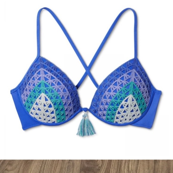 Shade Shore Bikini Swimsuit Top 34A. Lot Of 4 - Picture 4 of 7